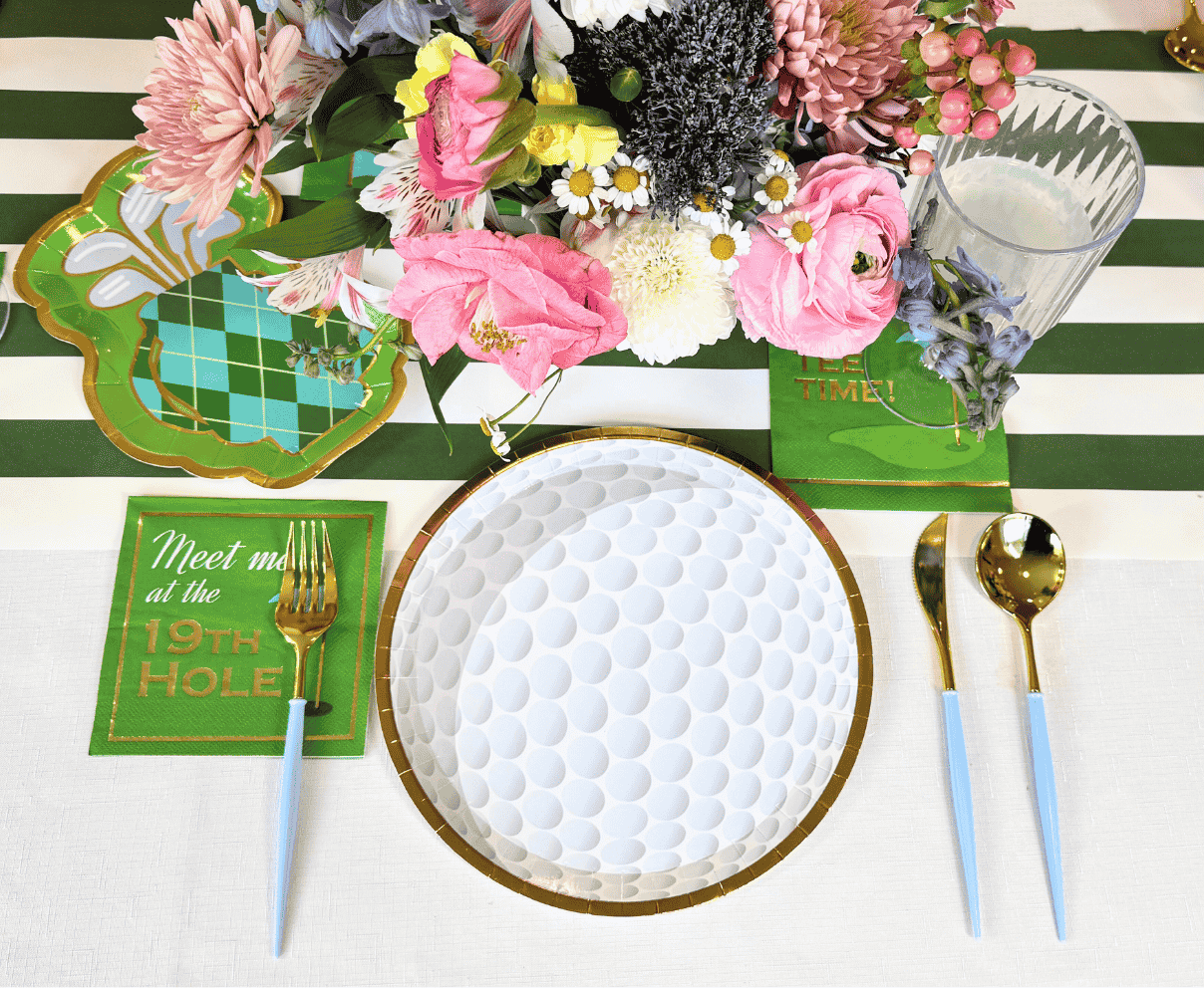 Golf Bag Die Cut Salad Plates/8pk
