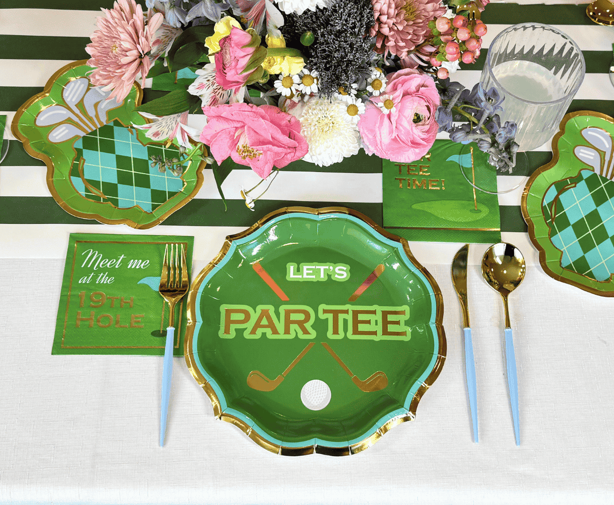 Golf Bag Die Cut Salad Plates/8pk