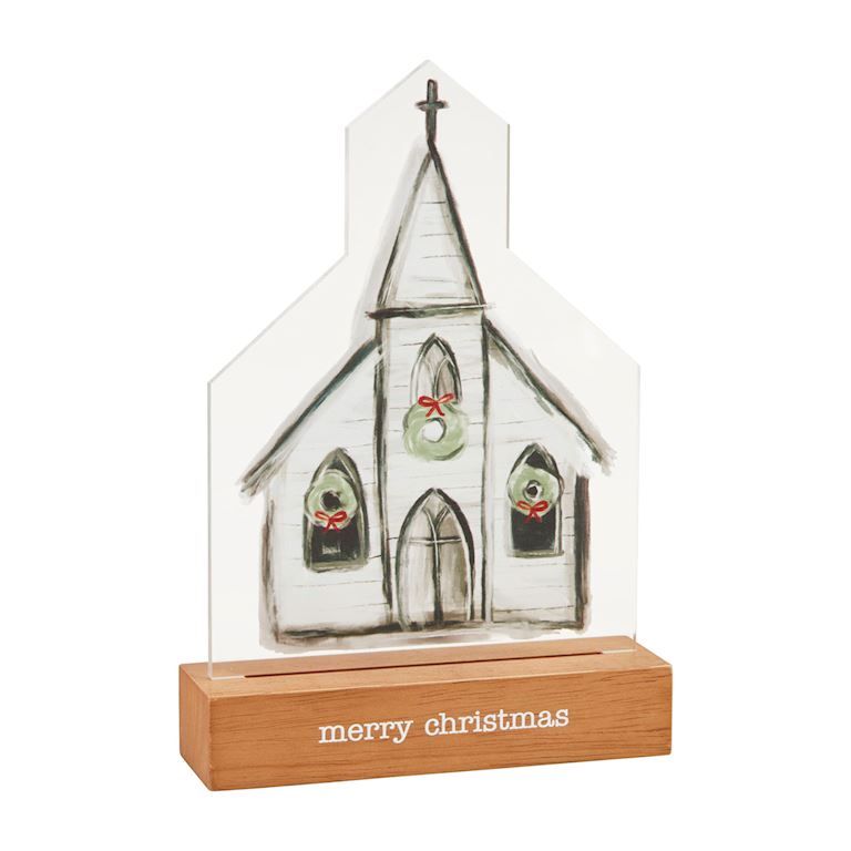 Church Light-Up Plaque