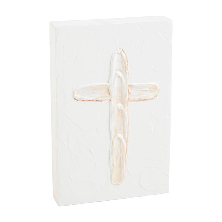 Cross Painted Plaque