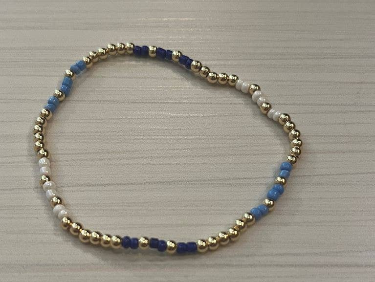 14k gold filled color bracelet : Black