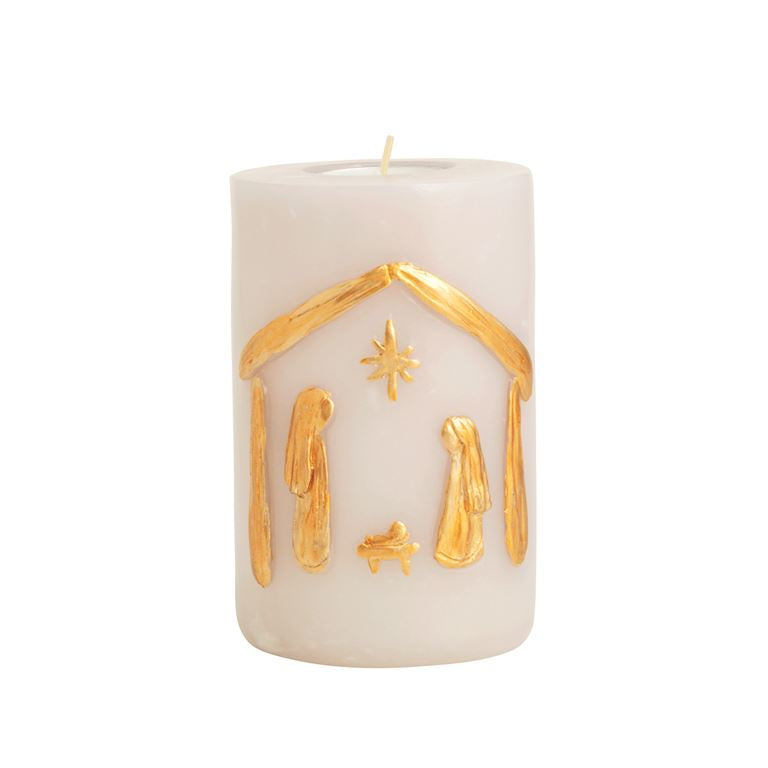 Nativity Gold Infini-Tea Candle Set