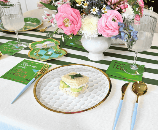 Golf Ball Die Cut Dinner Plates/8pk