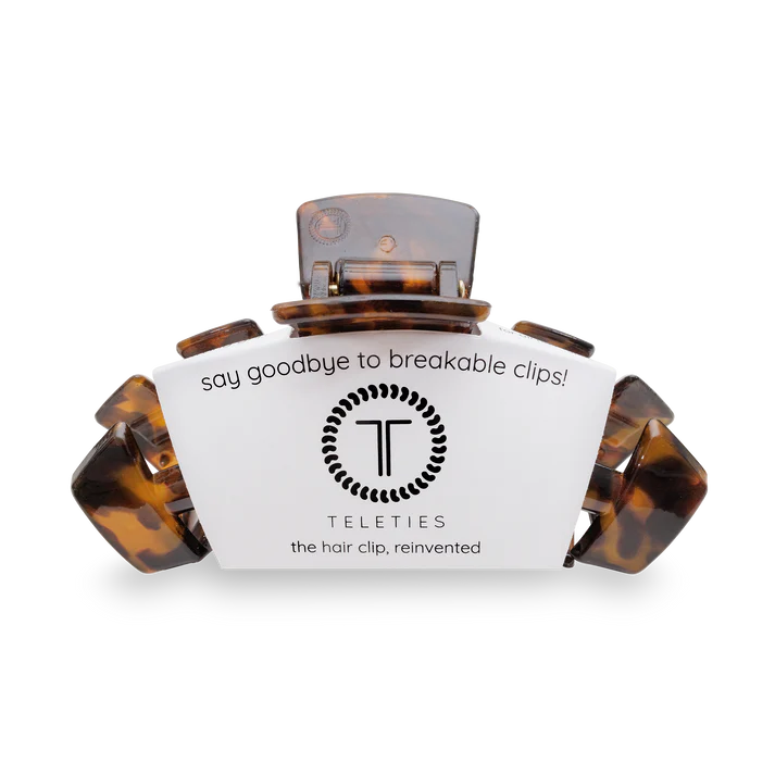Teleties Classic Tortoise Claw Hair Clip