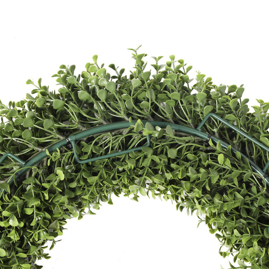 UV Boxwood Round Wreath 19 Inch
