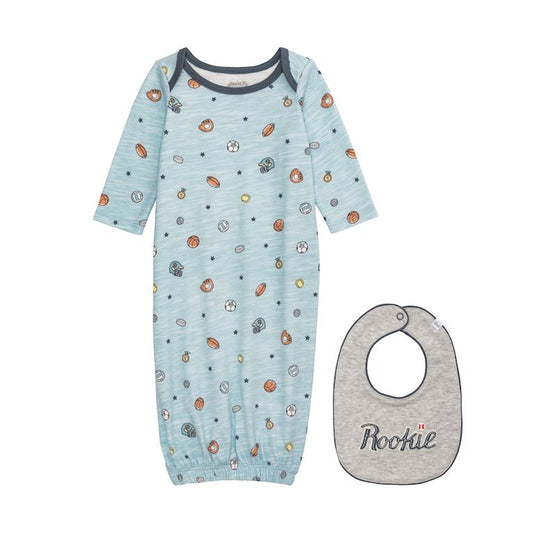 Mixed Sports Gown & Bib Set