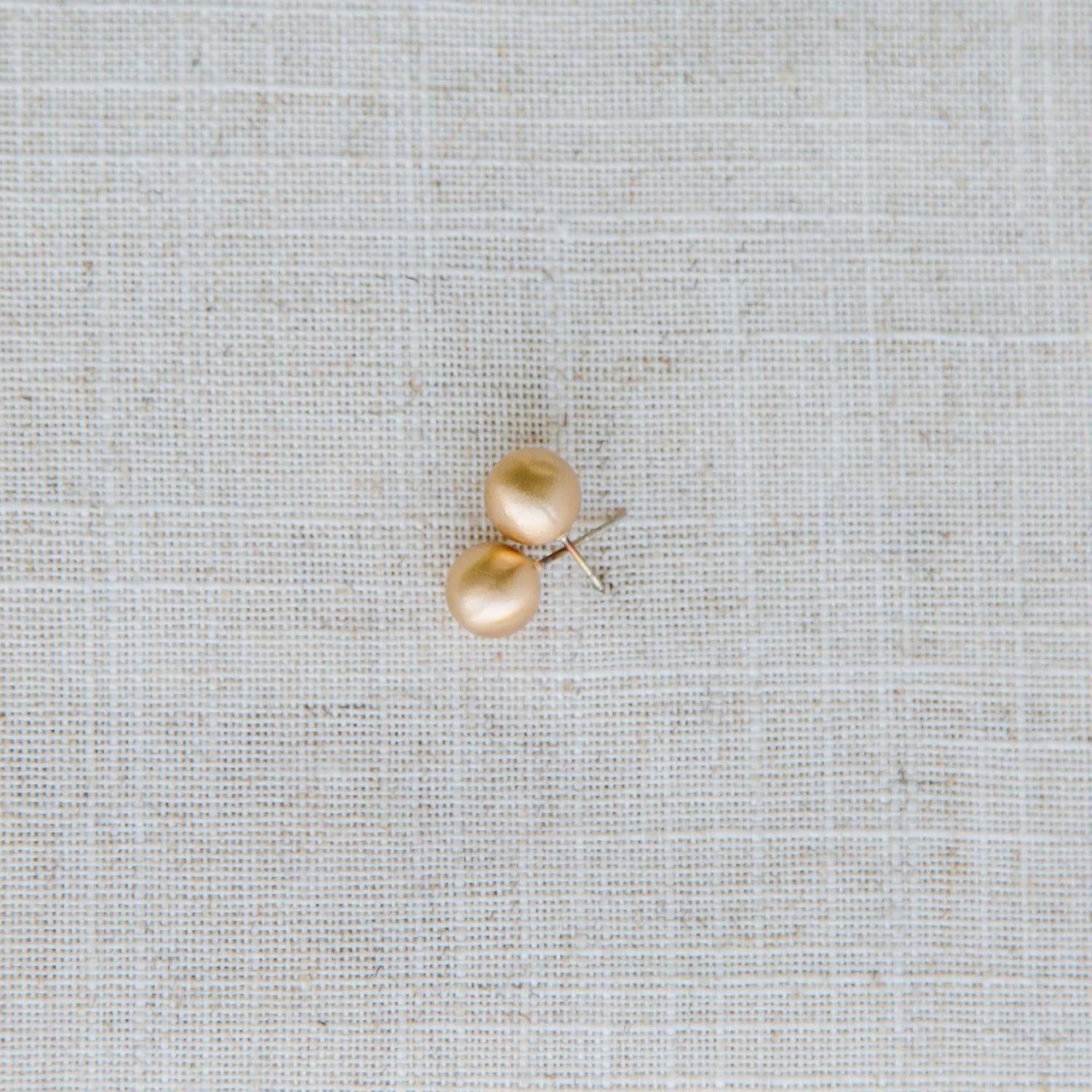 Earrings Grenada Brushed Gold Medium