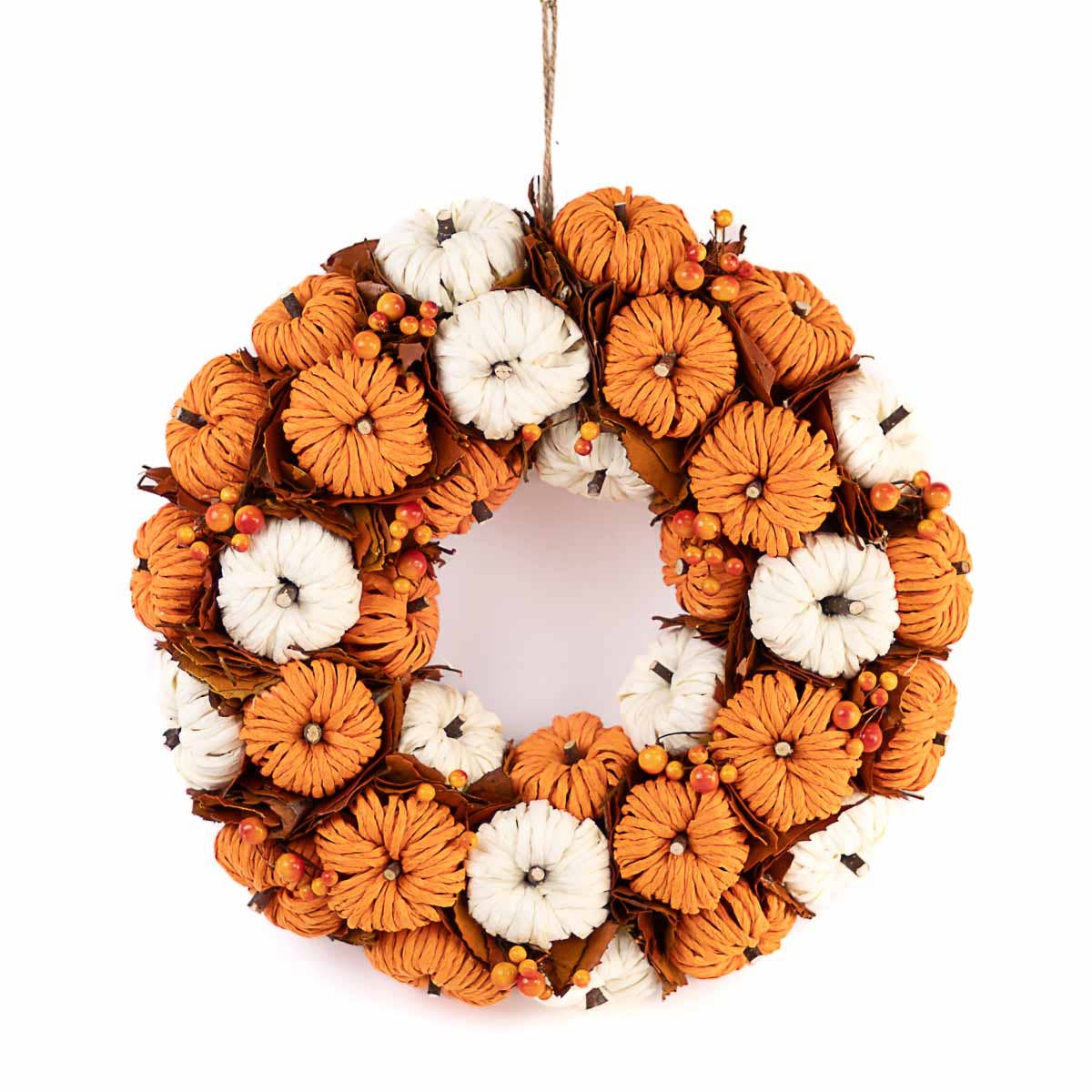 Pumpkin Wreath  18"