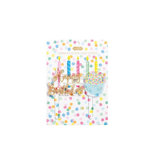 Colorful Candle Topper
