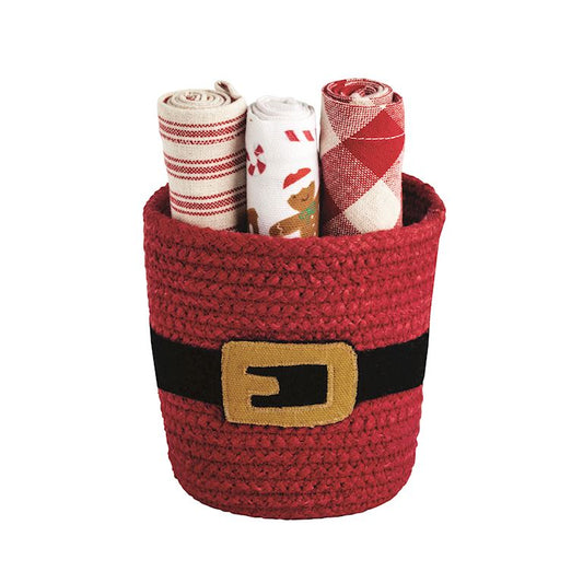 Santa Basket Towel Set