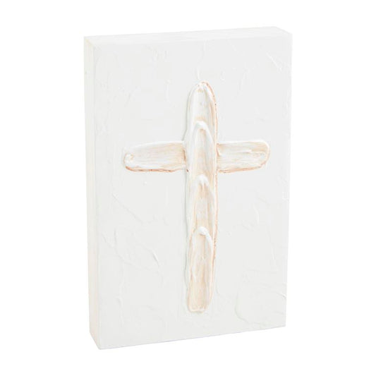 Cross Painted Plaque