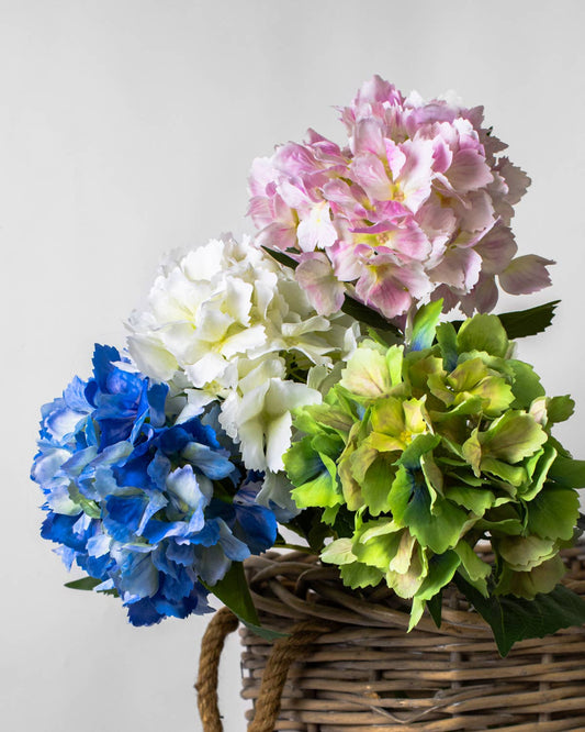 Hydrangea Stem   Cream   27.5"