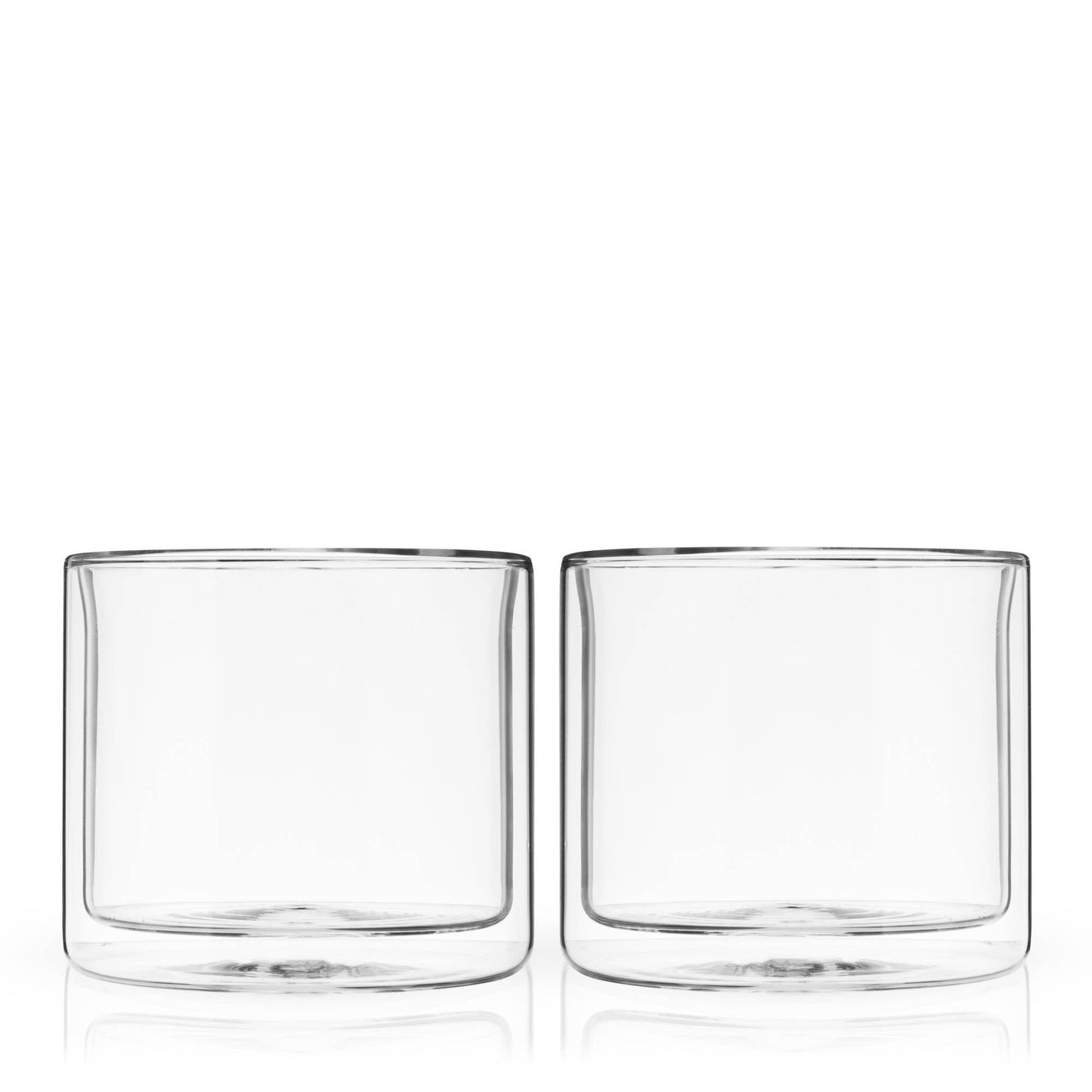 Double Walled Old Fashioned Glasses Set of 2