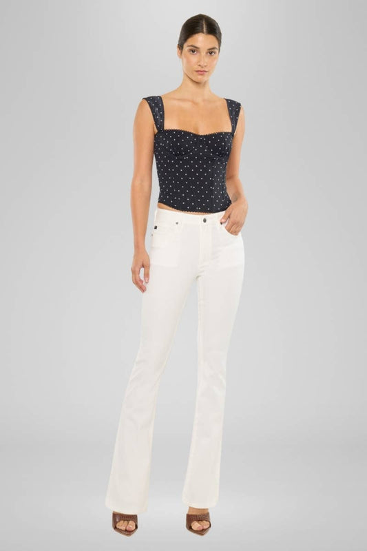 HIGH RISE SIDE SLIT BOOTCUT