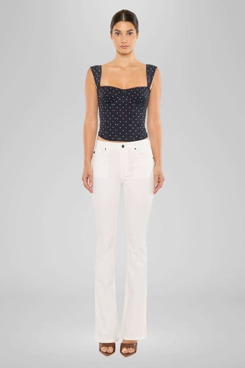 HIGH RISE SIDE SLIT BOOTCUT