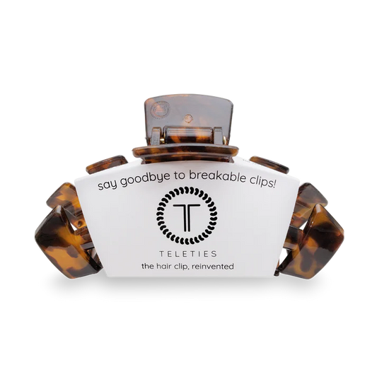 Teleties Classic Tortoise Claw Hair Clip