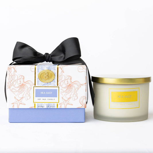 Sea Salt 3-Wick Boxed Soy Wax Candle