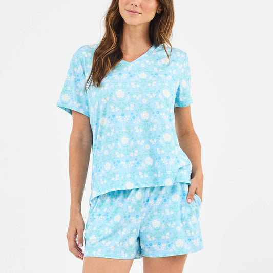 Short Set Alli Quiet Blossom Blue